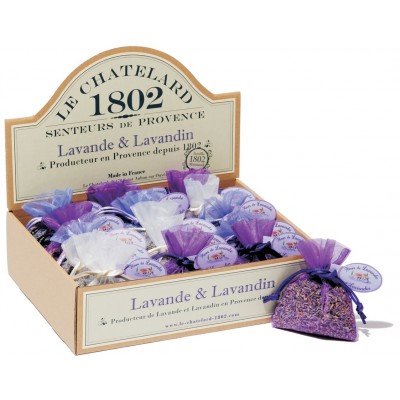 Lavender & lavandin sachet in organza-15 grs (without cellophane) 
